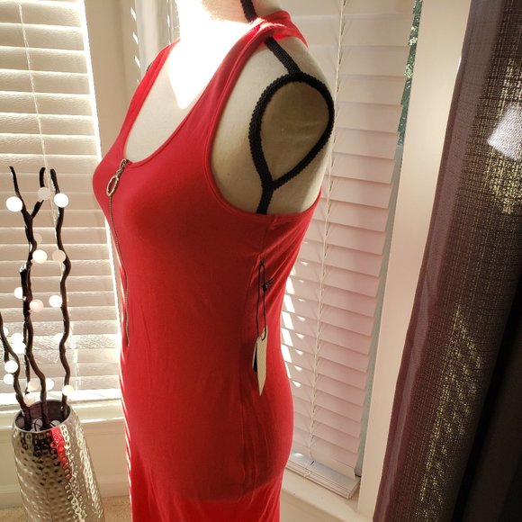Red Racer Back Dress - Picture 4 of 7
